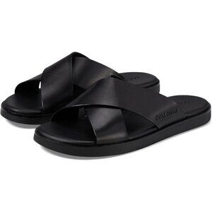 Cole Haan Mens Nantucket Cross Strap Sandal Black Leather Size: 12 NIB
